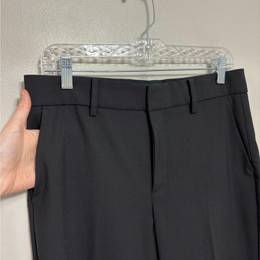 NEW Madewell Kick Out Crop Pants in Wool-Blend Twill in Black - Size 4 - Picture 7 of 11